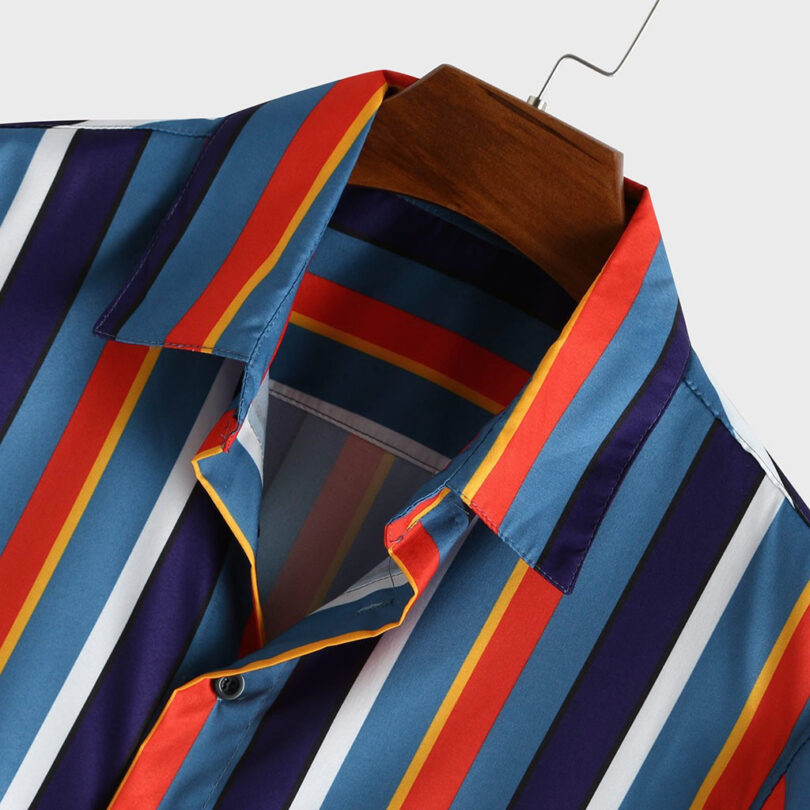 Men's Shirt Beach Rainbow Shirt - Image 4